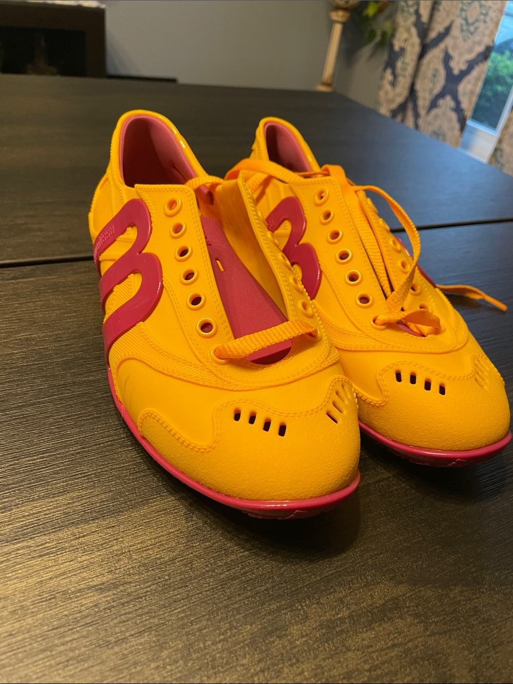 Melissa Motion Yellow and Pink Women Sneakers-Vegan